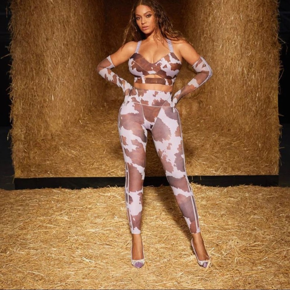 Ivy Park Cow Print Tights
